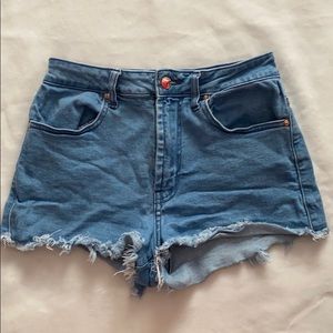 Forever 21 high rise jean shorts